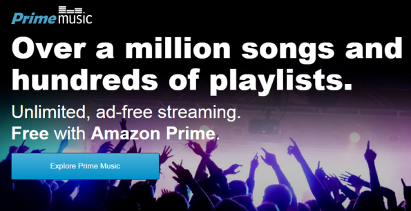 Free unlimited music streaming with Amazon Prime
